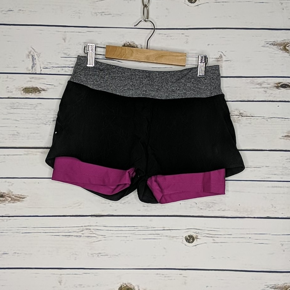 MPG women's shorts Spandex black Gray Purple XS